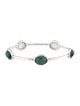 Ippolita Mother-of-Pearl & Quartz 5 Stone Bangle Bracelet