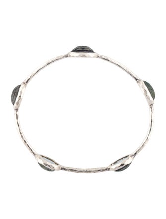 Ippolita Mother-of-Pearl & Quartz 5 Stone Bangle Bracelet