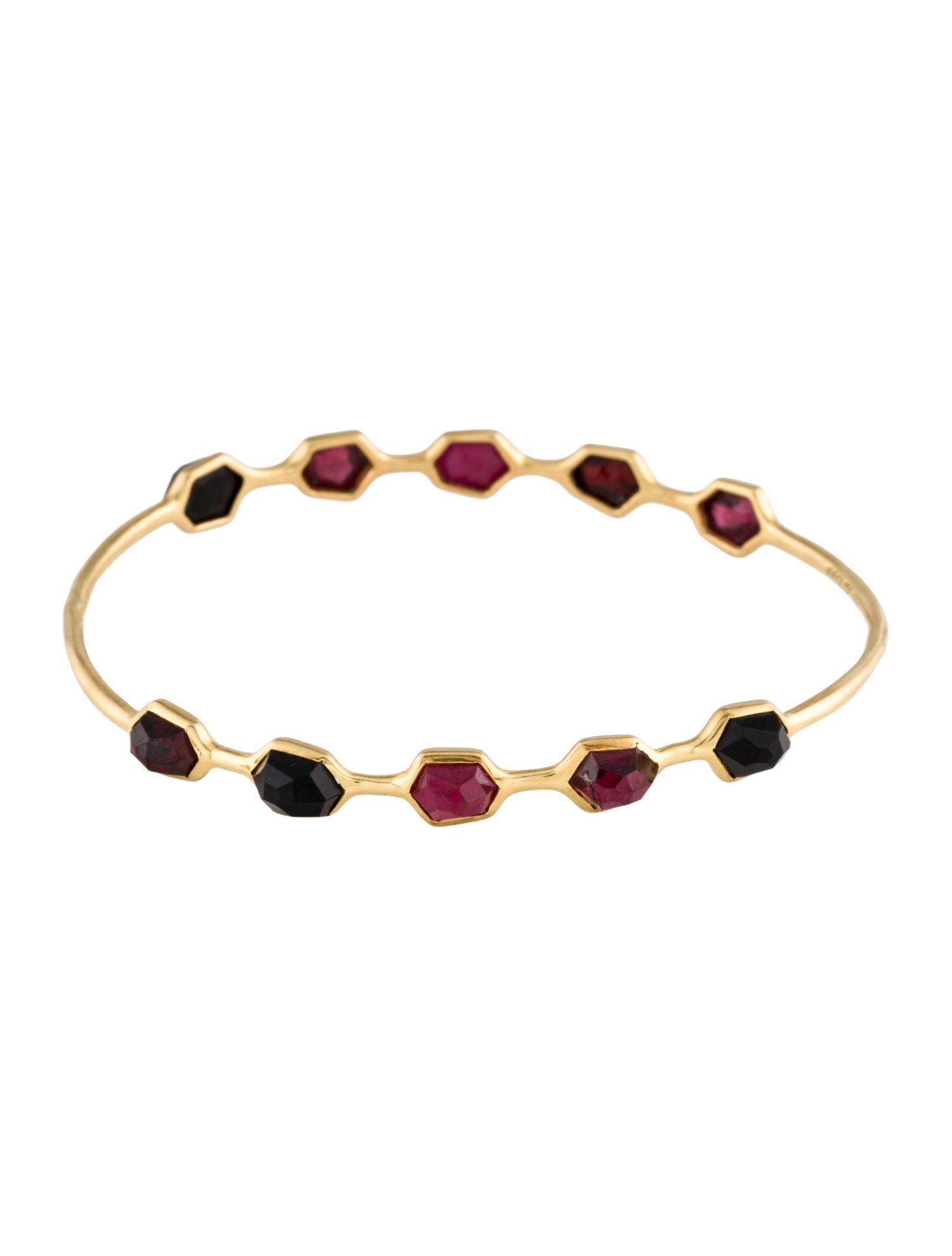 Ippolita 18K Garnet, Onyx & Glass-Filled Ruby Gelato Bangle