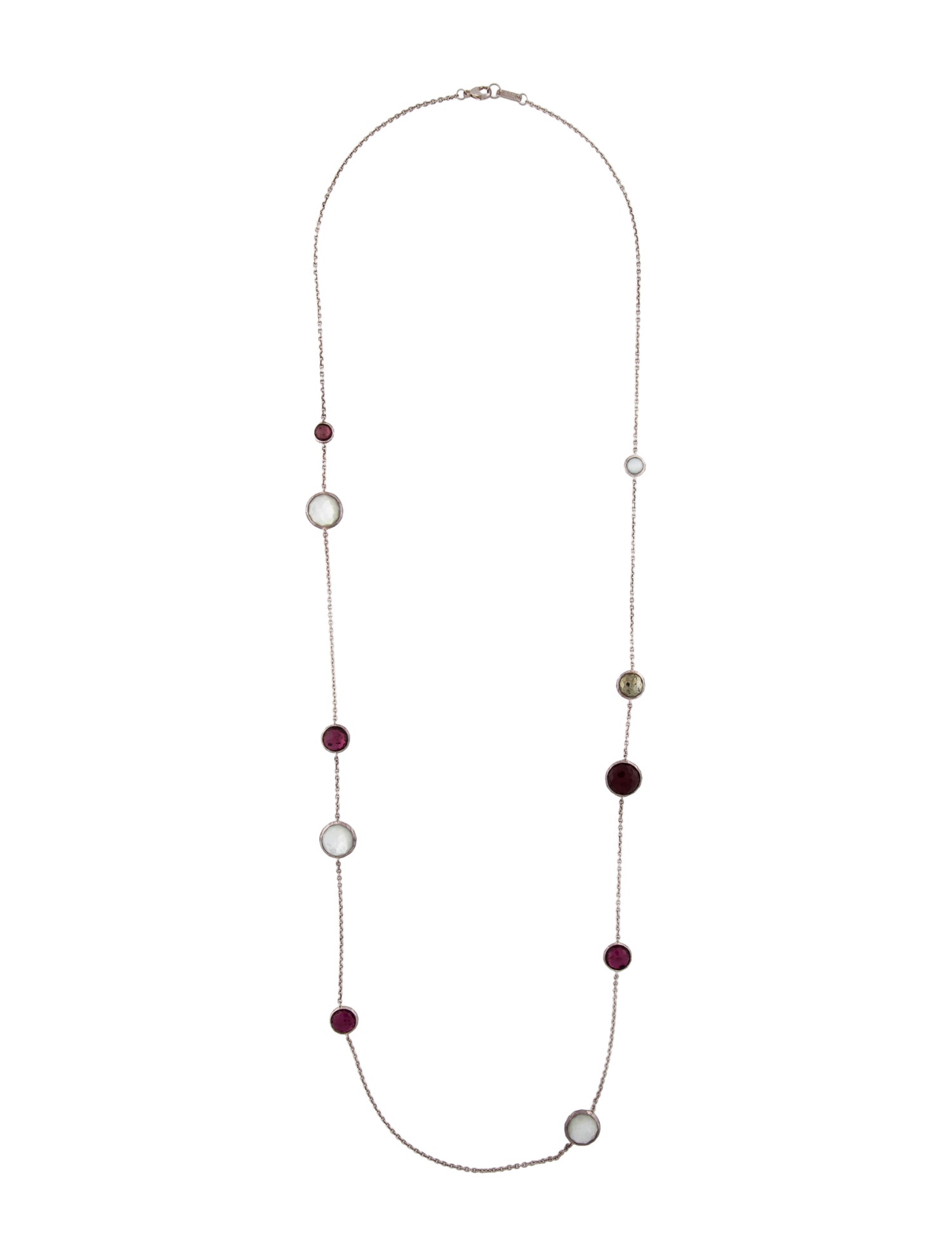 Ippolita Mother-of-Pearl, Quartz & Pyrite Station Necklace