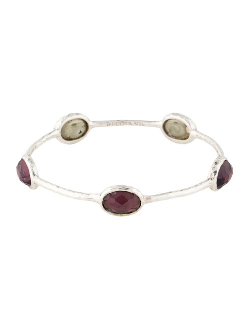 Ippolita Quartz & Pyrite Doublet Station Bangle Bracelet