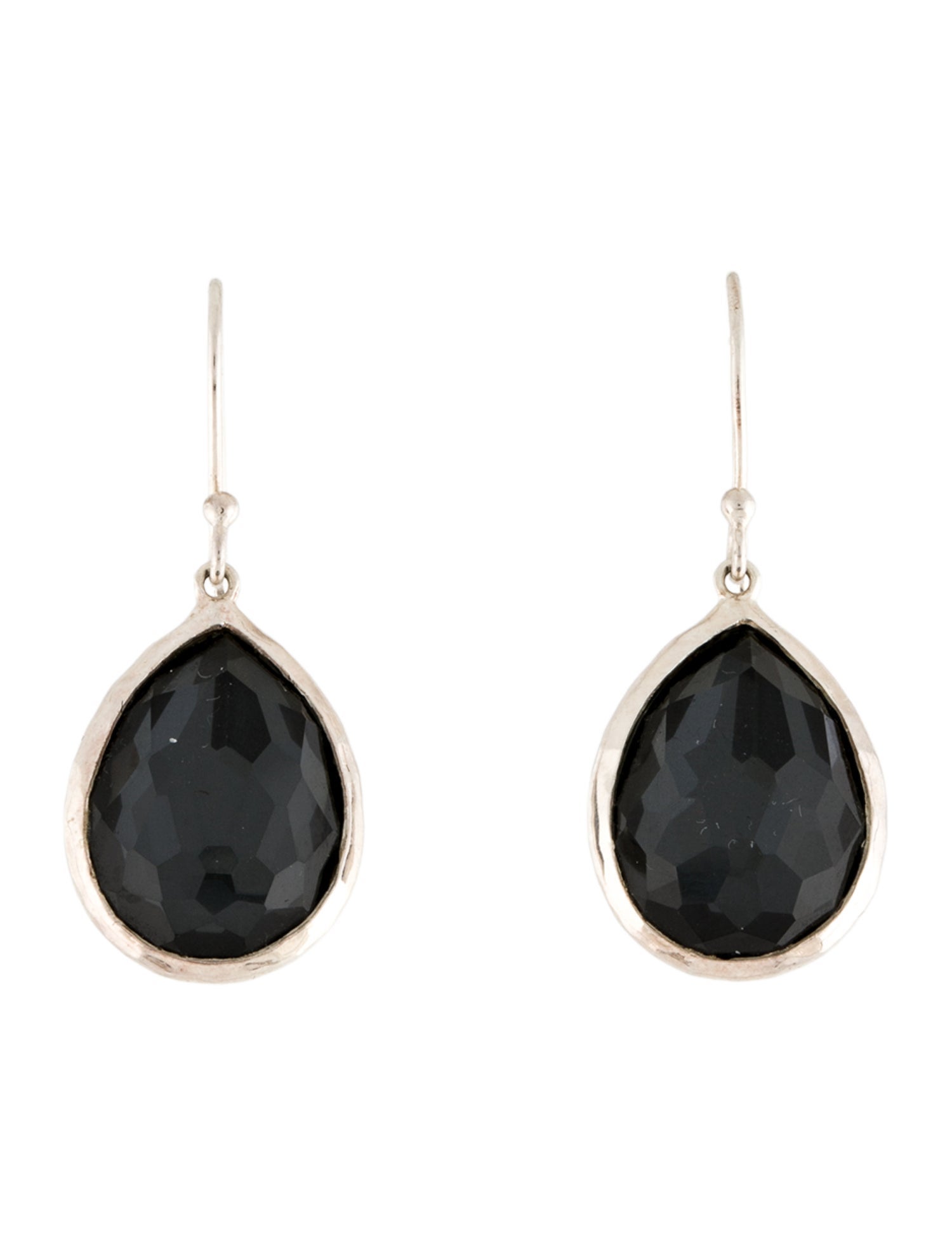 Ippolita Quartz & Hematine Doublet Drop Earrings