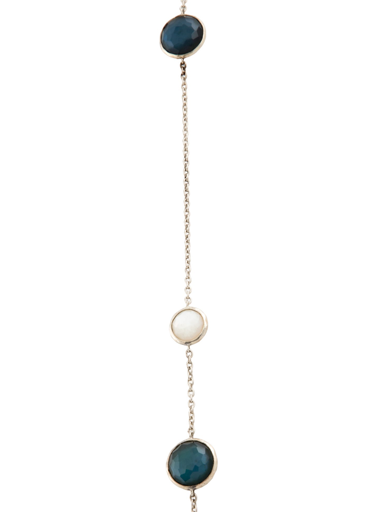 Ippolita Mother of Pearl & Quartz Doublet Station Necklace