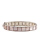 Ippolita Mother of Pearl & Quartz Doublet Hinged Bangle