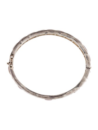 Ippolita Mother of Pearl & Quartz Doublet Hinged Bangle