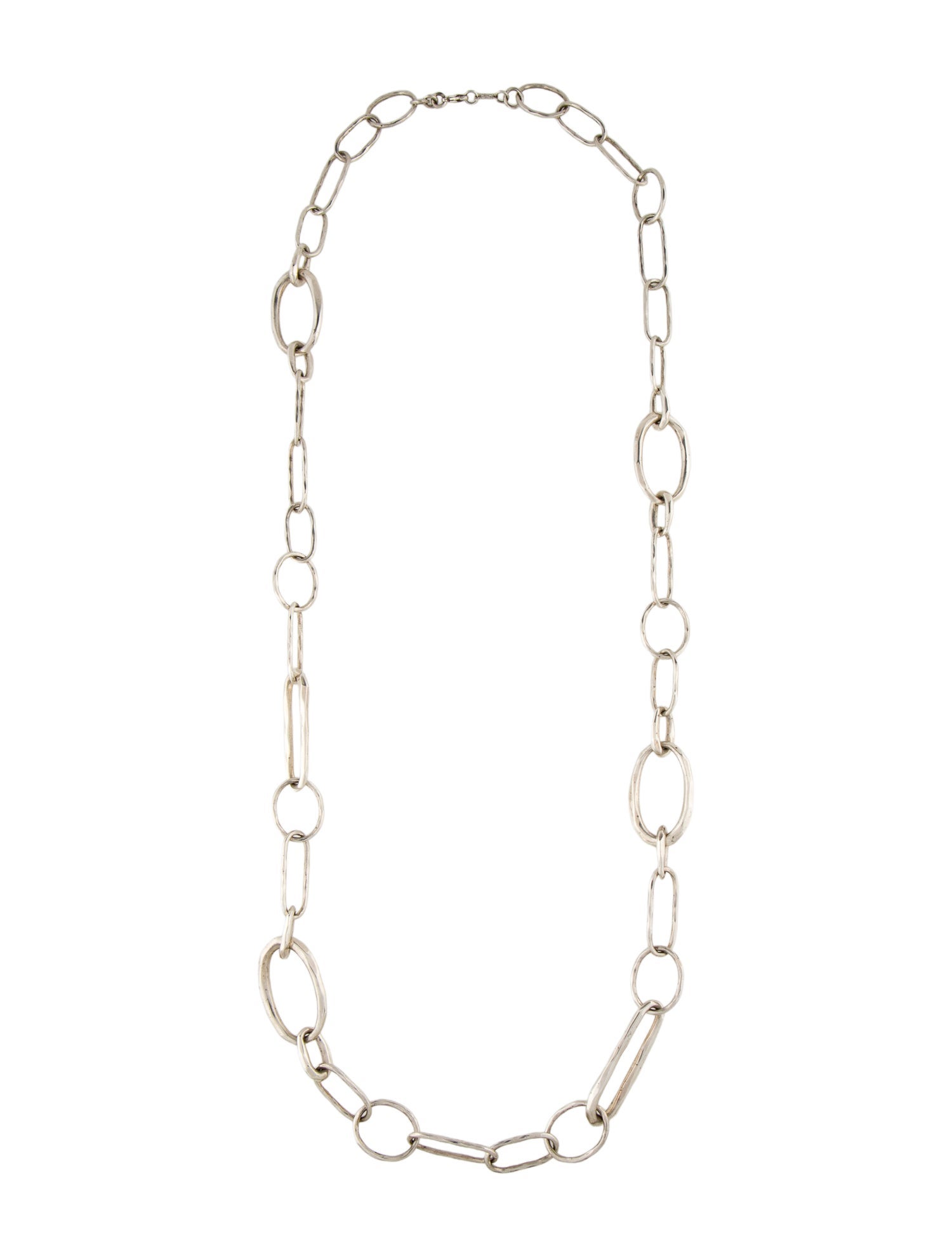 Ippolita Long Hammered Oval Chain