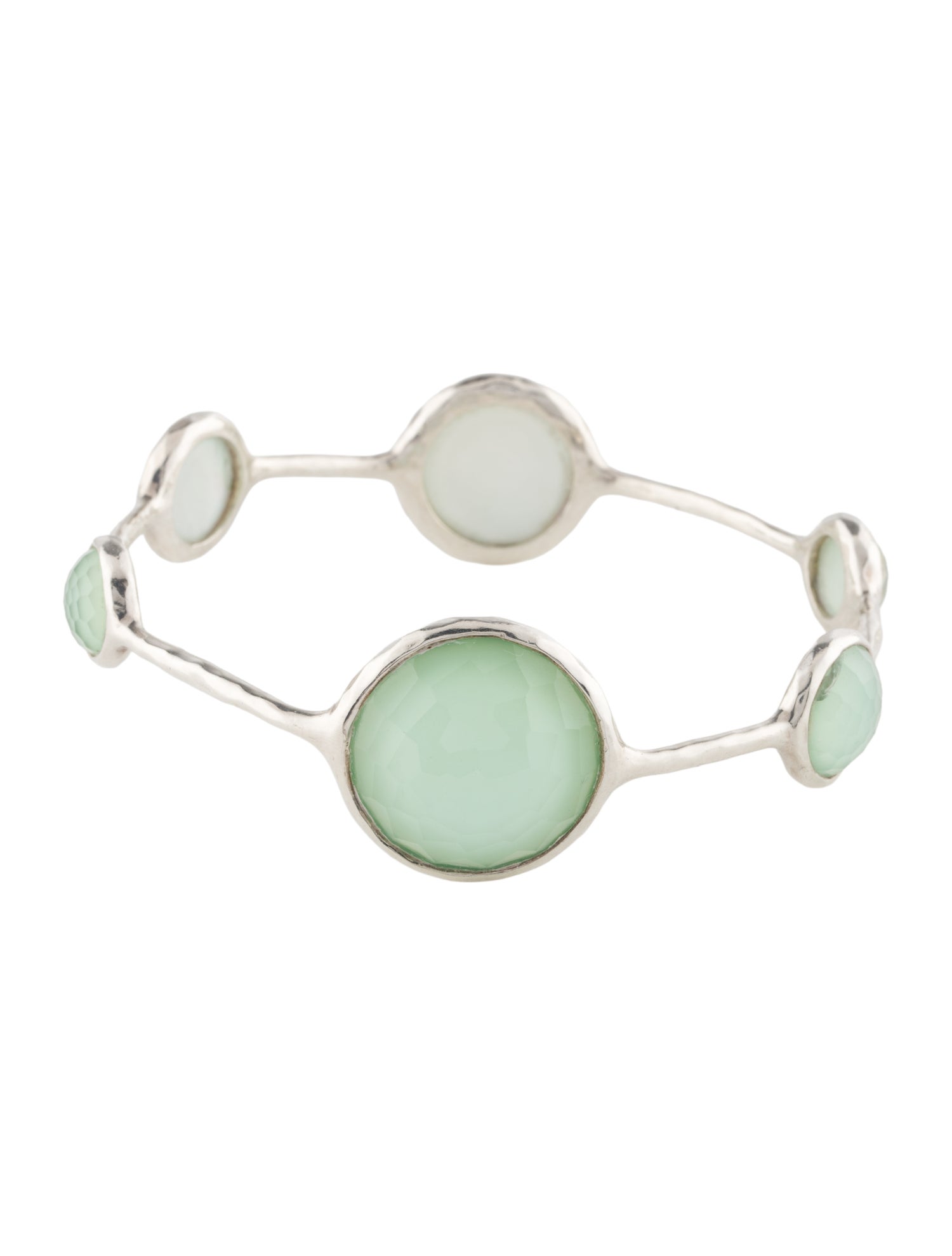 Ippolita Mother Of Pearl & Quartz Station Bangle Bracelet