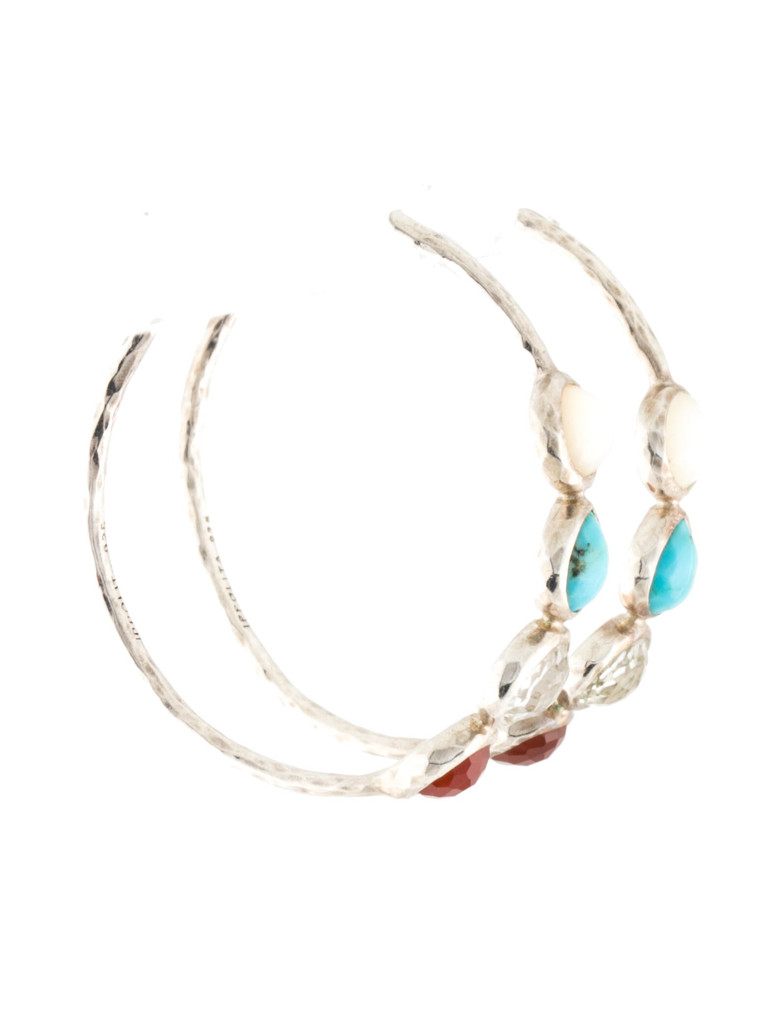 Ippolita Mother of Pearl & Multistone Hoop Earrings