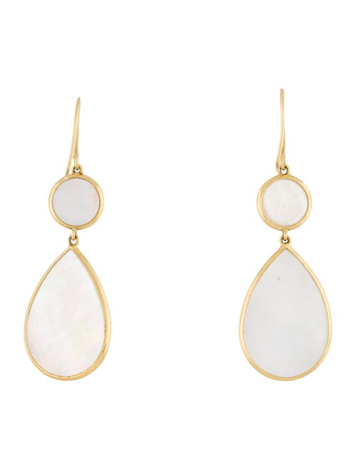 Ippolita 18K Mother of Pearl Snowman Drop Earrings