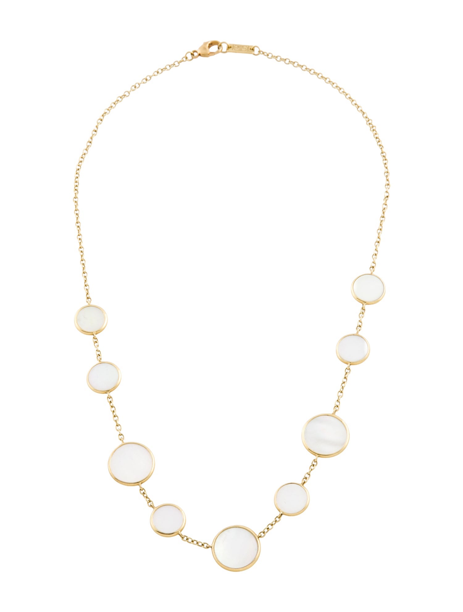 Ippolita 18K Mother of Pearl Polished Rock Candy Station Necklace