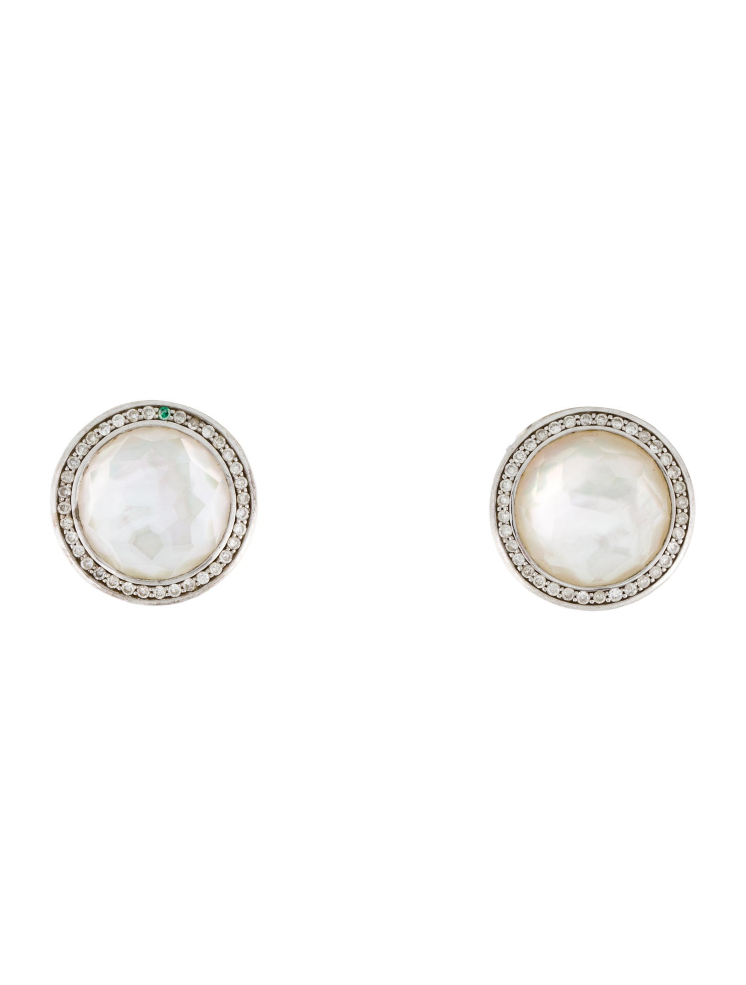 Ippolita Mother of Pearl & Quartz Doublet Lollipop Stud Earrings