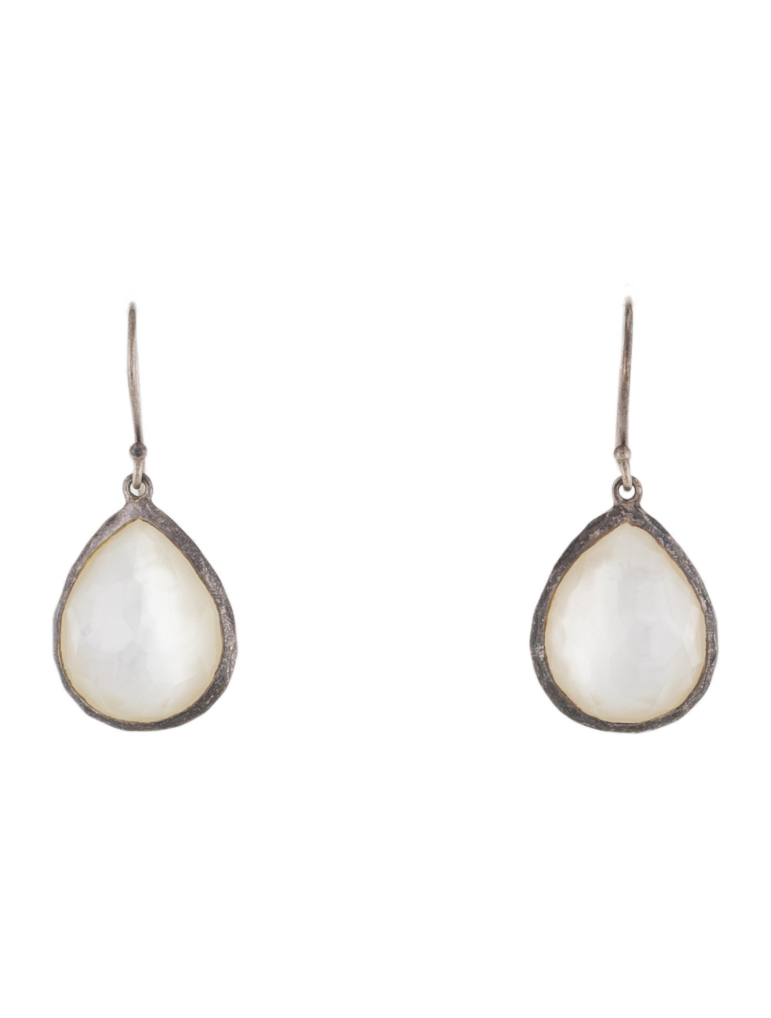 Ippolita Mother of Pearl & Quartz Doublet Rock Candy Mini Teardrop Earrings
