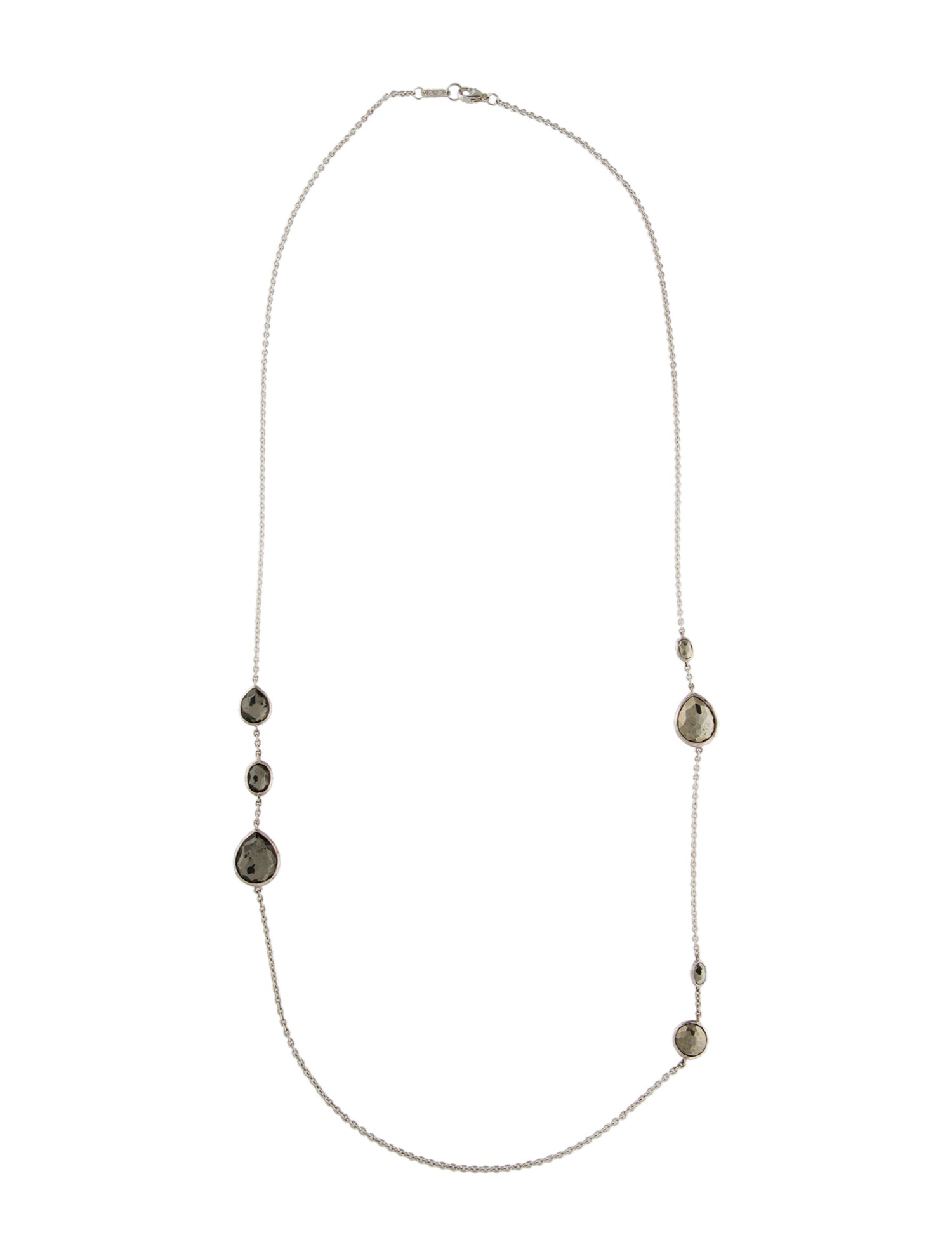 Ippolita Quartz & Pyrite Doublet Station Necklace