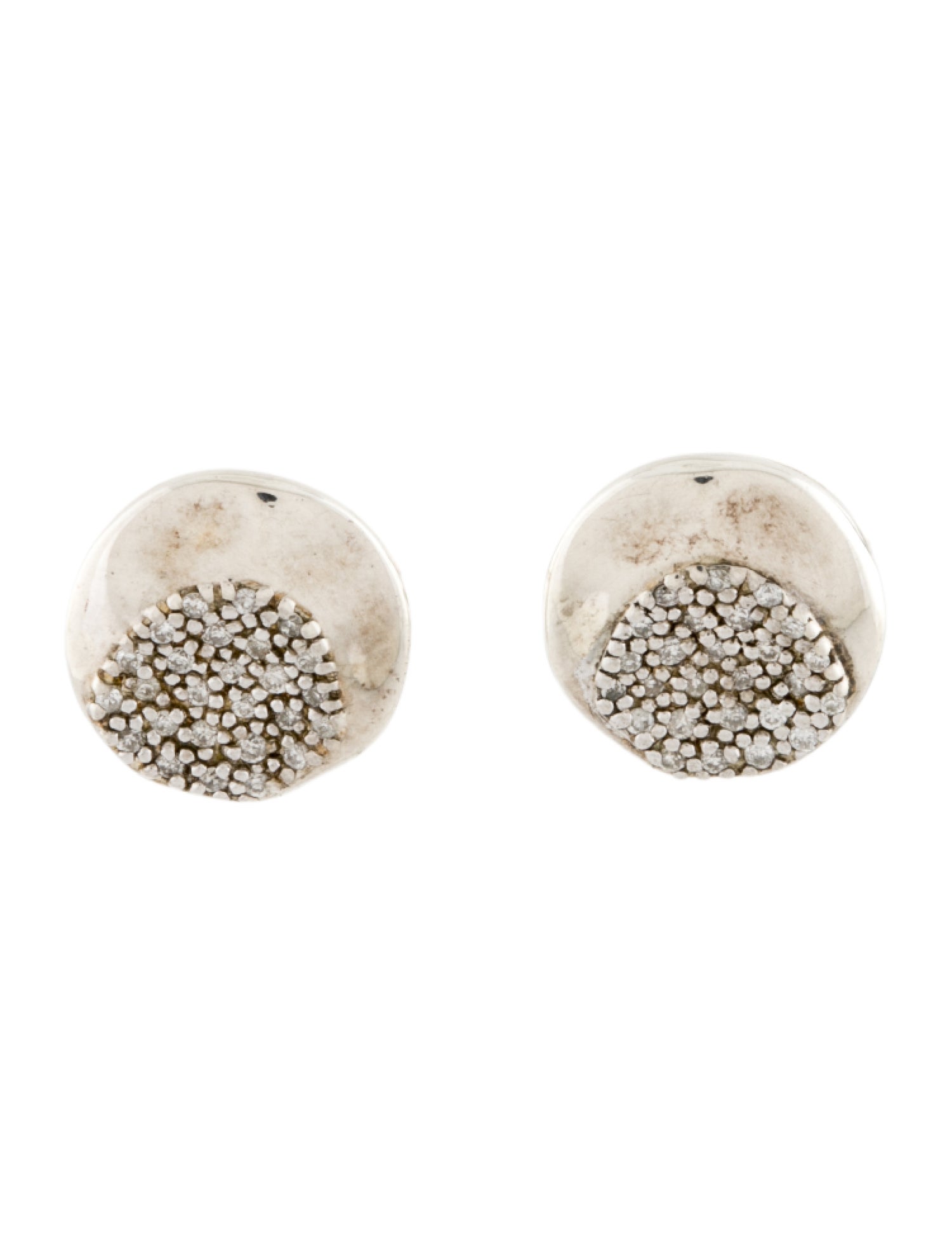 Ippolita Diamond Onda Stud Earrings