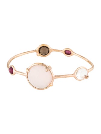 Ippolita Diamond & Multistone 5-Stone Bangle Bracelet