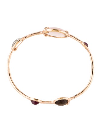 Ippolita Diamond & Multistone 5-Stone Bangle Bracelet