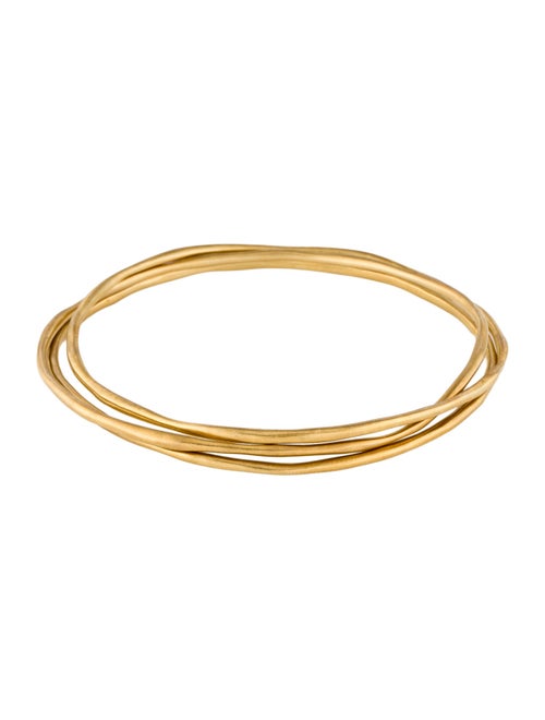 Ippolita 18K Classico Smooth Squiggle Bangle Set