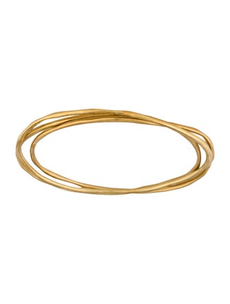 Ippolita 18K Classico Smooth Squiggle Bangle Set