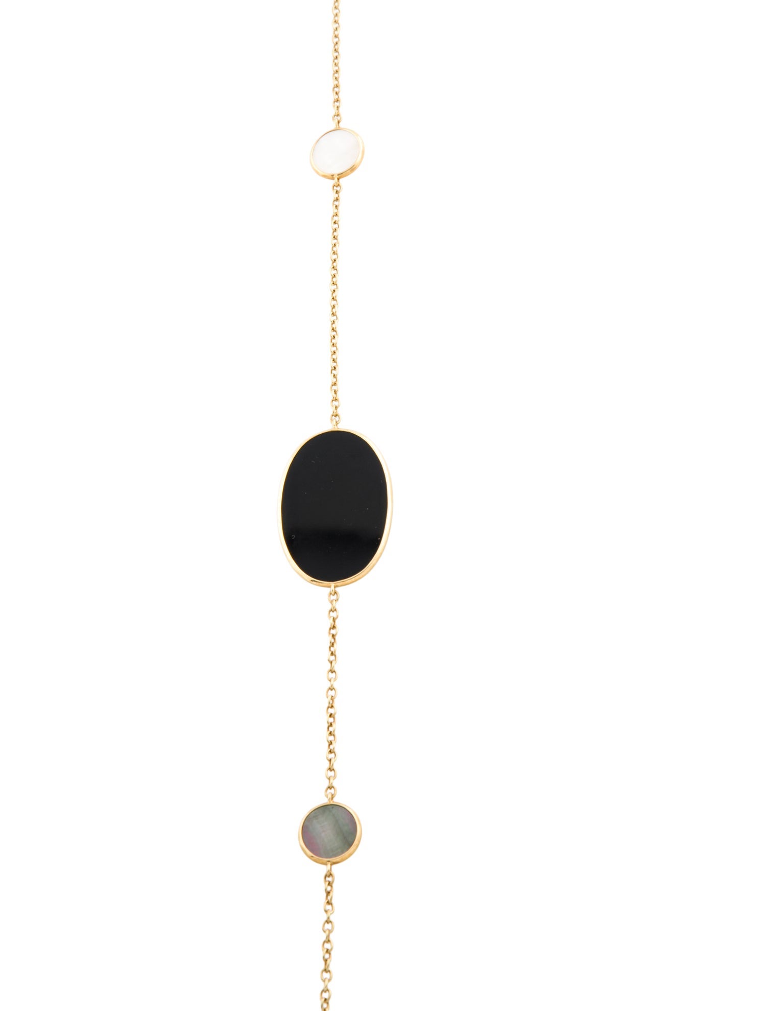 Ippolita 18K Mother of Pearl & Onyx Multi Shape Station Necklace