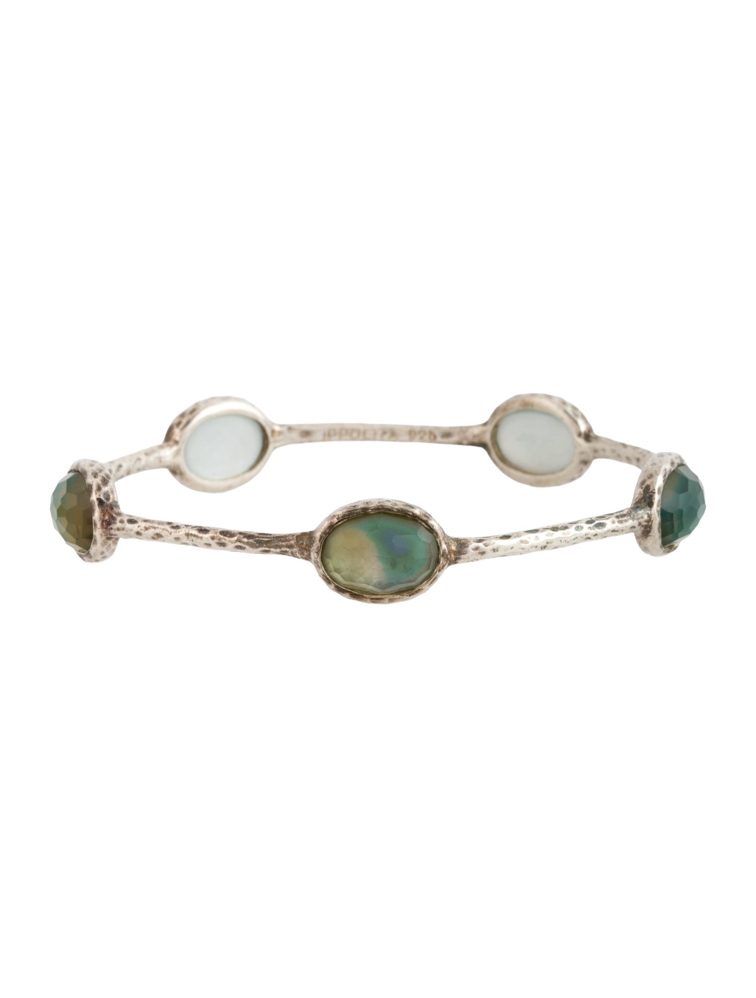 Ippolita Quartz & Mother of Pearl Doublet 5-Stone Bangle Bracelet