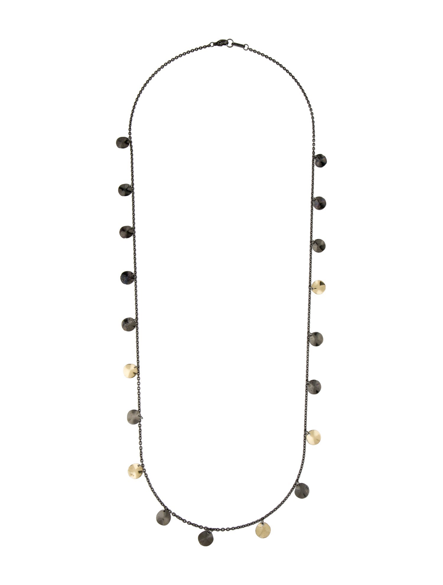 Ippolita Two-Tone Hammered Paillette Necklace