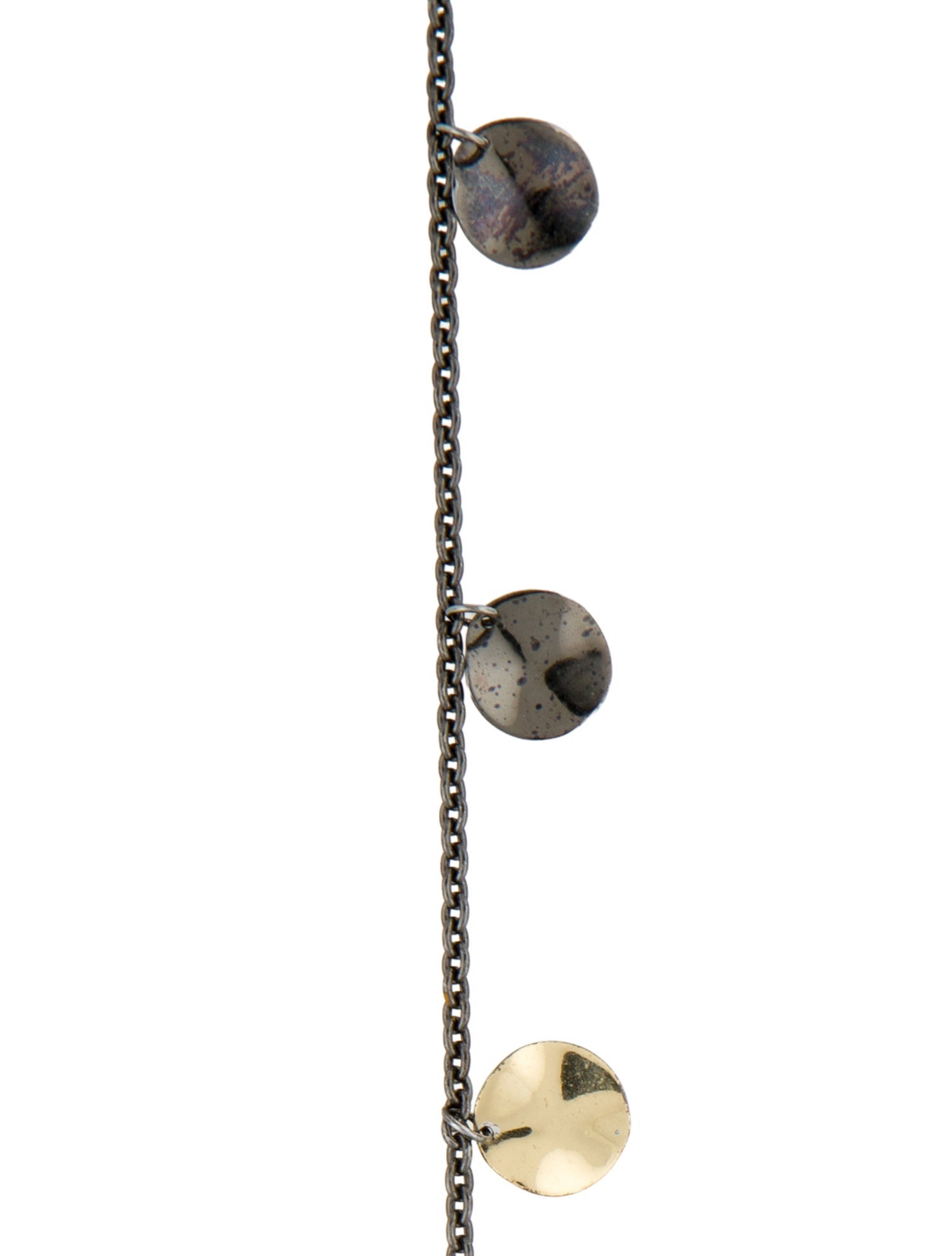Ippolita Two-Tone Hammered Paillette Necklace