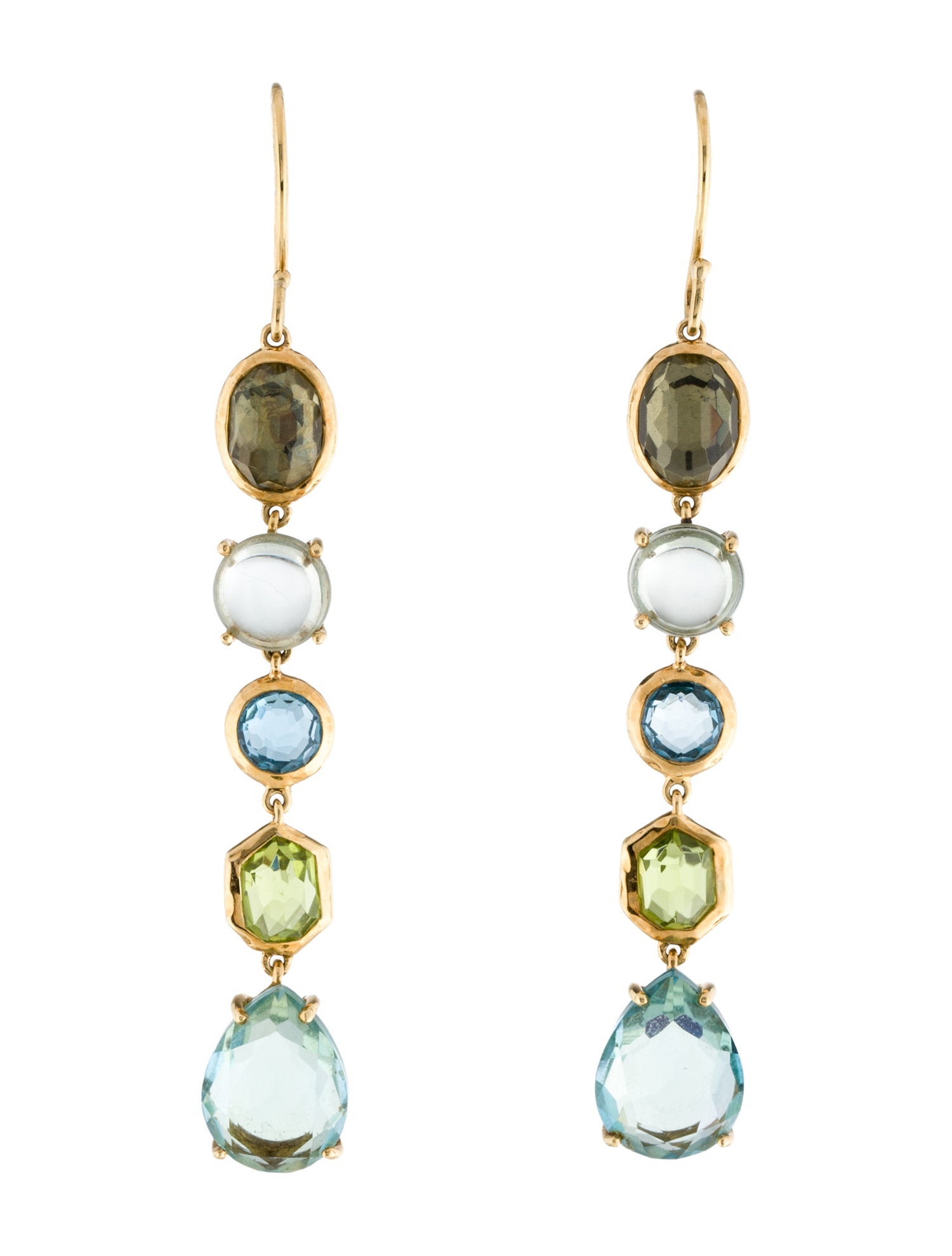 Ippolita 18K Multistone Gelato 5-Tier Drop Earrings