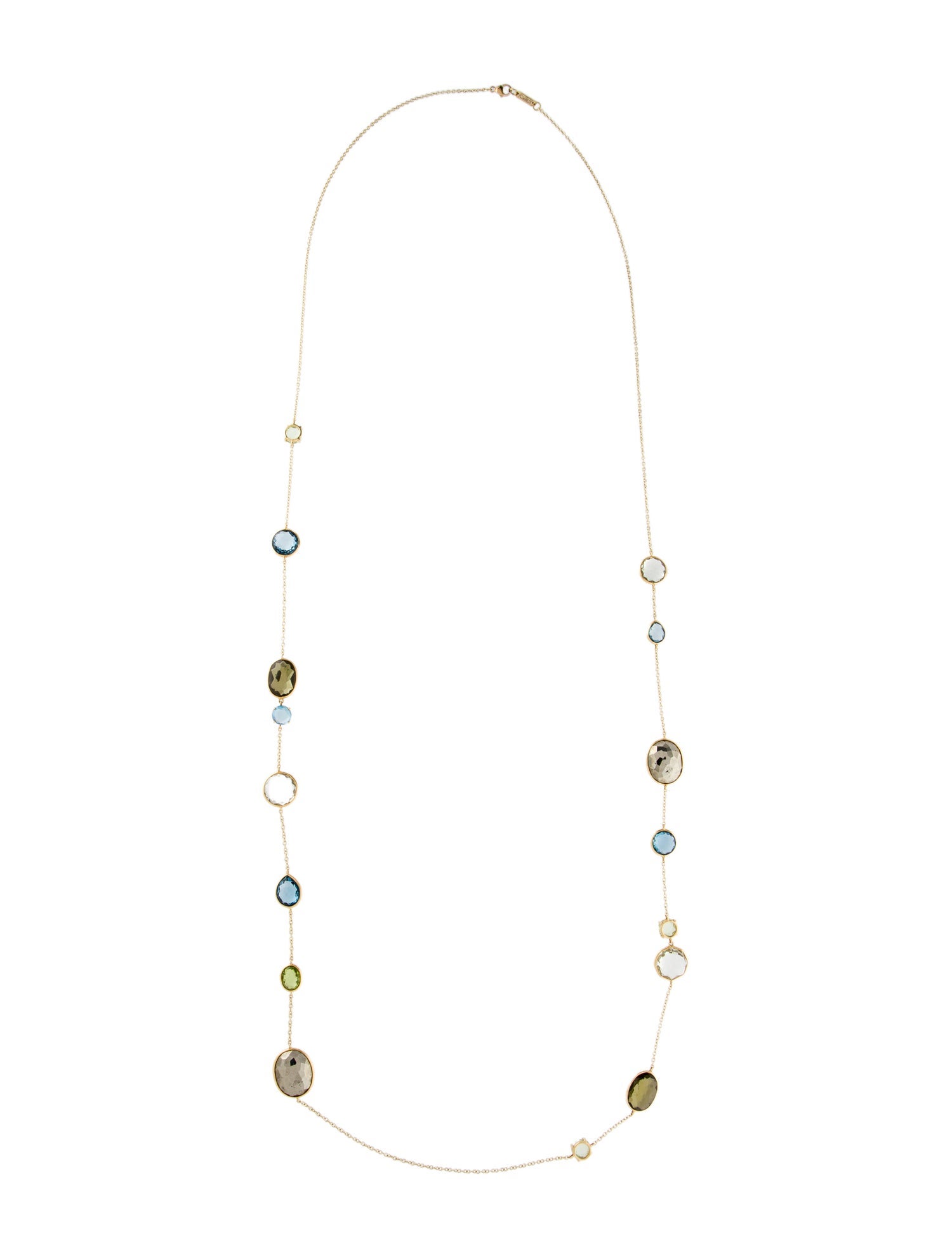 Ippolita 18K Multistone Station Necklace