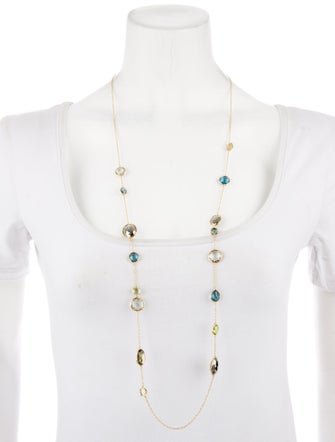 Ippolita 18K Multistone Station Necklace