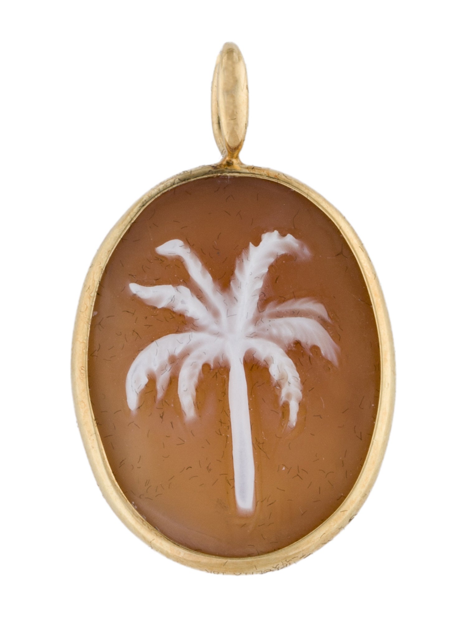 Ippolita 18K Shell & Quartz Palm Tree Cameo Pendant
