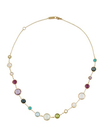 Ippolita 18K Multi-Stone Lollipop Lollitini Short Station Necklace