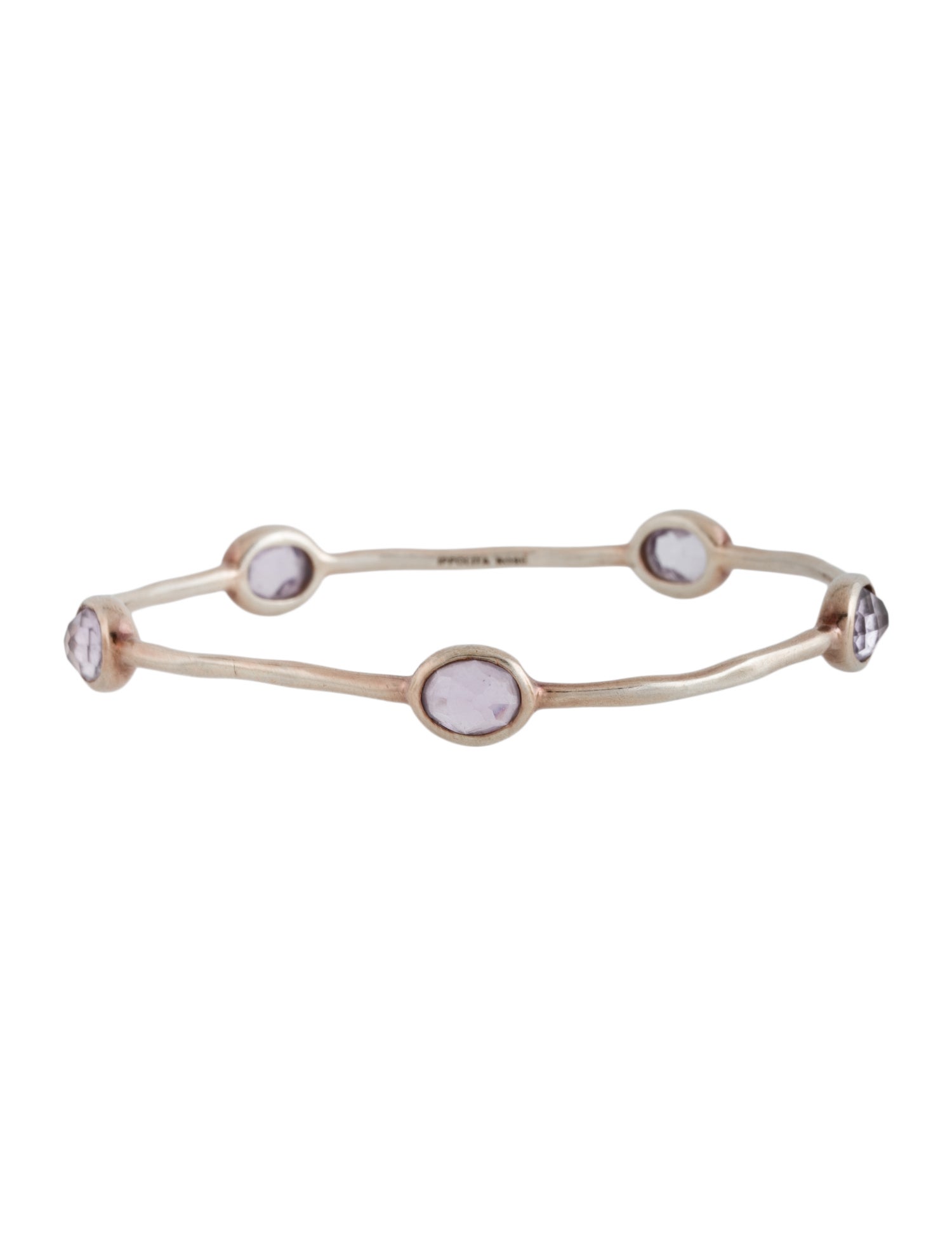 Ippolita Amethyst 5-Stone Bangle Bracelet