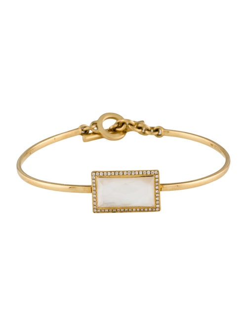 Ippolita 18K Mother of Pearl Doublet & Diamond Toggle Bangle