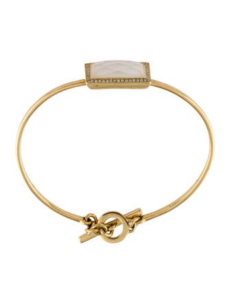 Ippolita 18K Mother of Pearl Doublet & Diamond Toggle Bangle