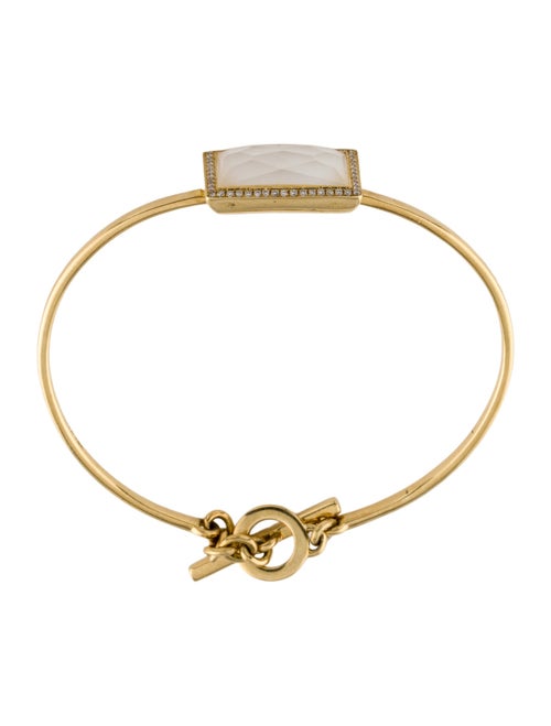 Ippolita 18K Mother of Pearl Doublet & Diamond Toggle Bangle