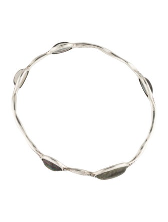 Ippolita Quartz & Mother of Pearl Doublet, & Diamond Bangle