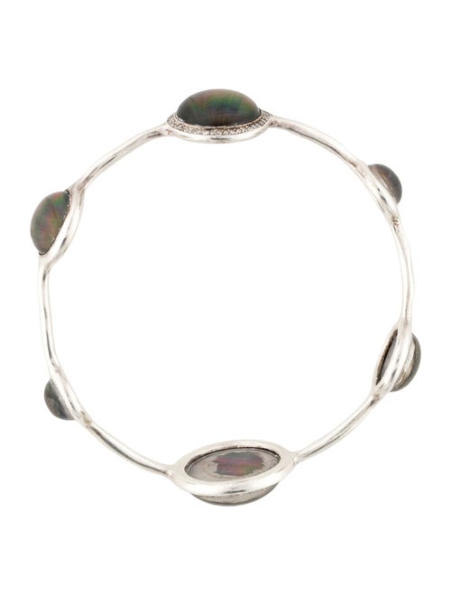 Ippolita Mother Of Pearl Quartz Doublet & Diamond Bangle Bracelet