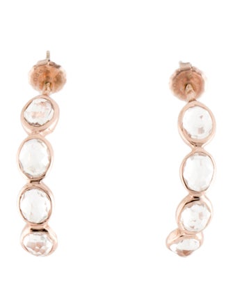 Ippolita Quartz Rosé Hoop Earrings