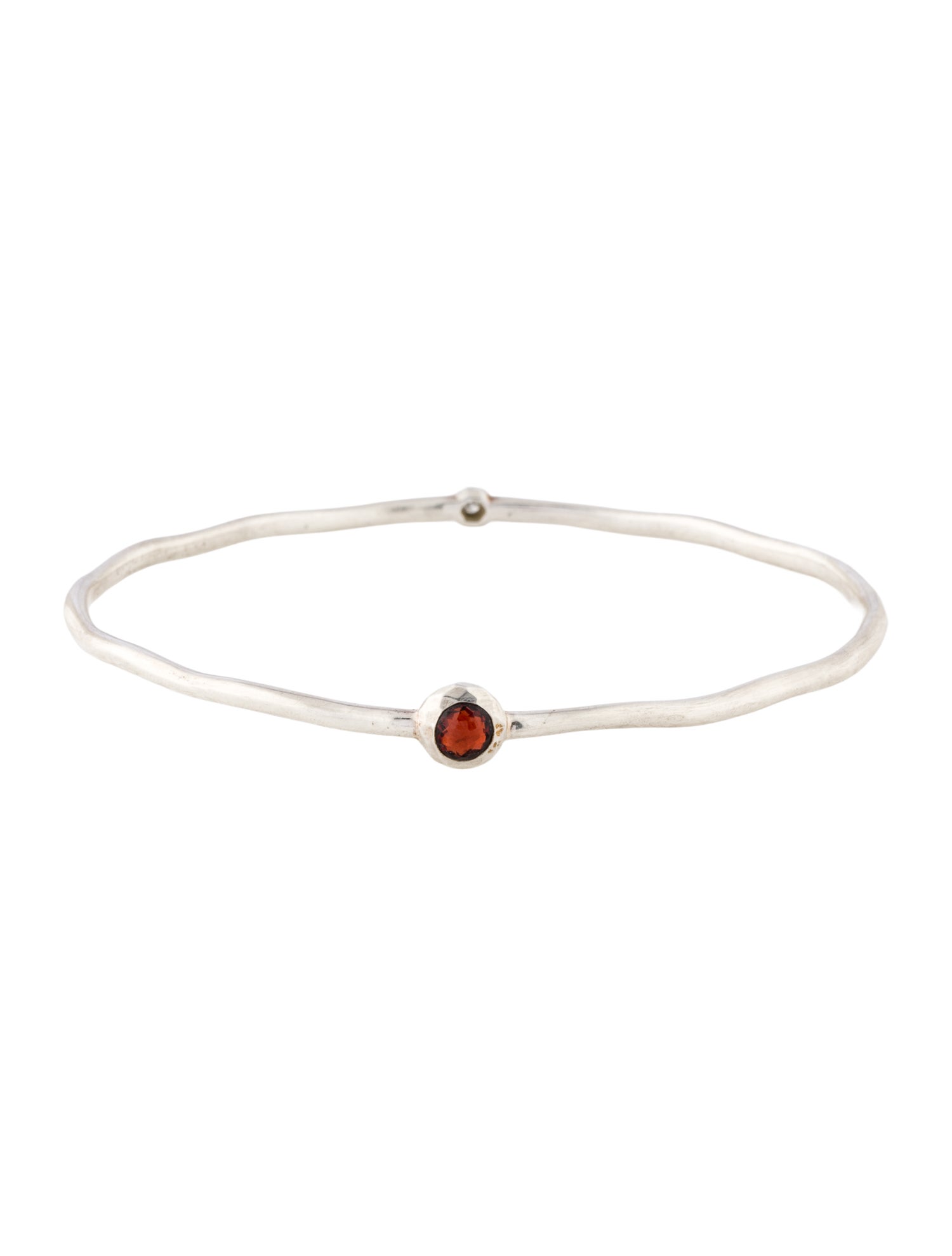Ippolita Garnet & Diamond Two-Stone Bangle Bracelet