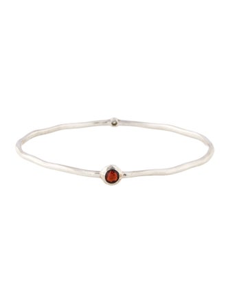 Ippolita Garnet & Diamond Two-Stone Bangle Bracelet