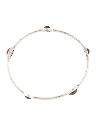 Ippolita Mother of Pearl, Quartz, & Smoky Quartz Triplet Bangle Bracelet