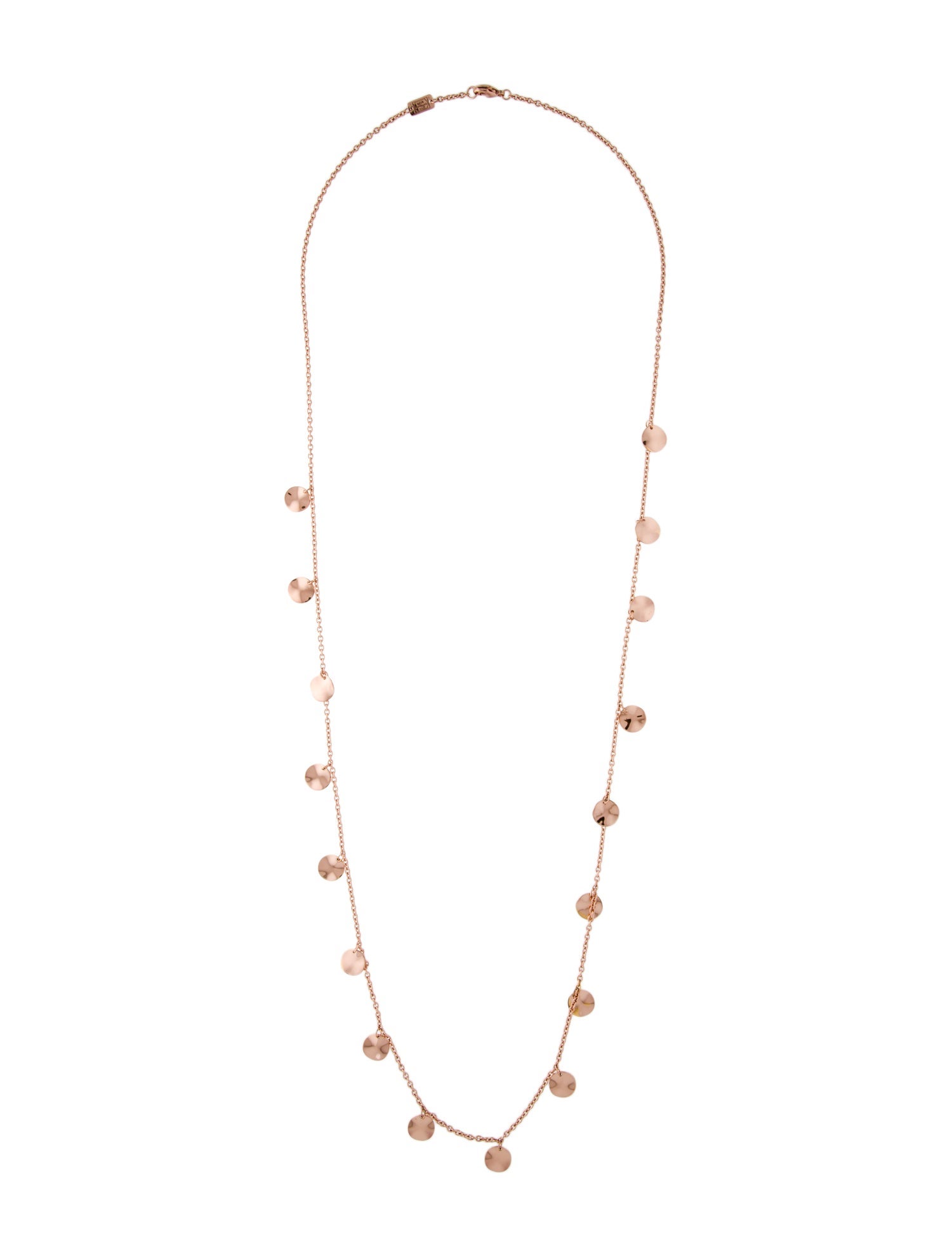 Ippolita Rosé Paillette Long Disc Necklace