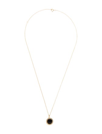 Ippolita 18K Onyx & Diamond Lollipop Mini Pendant Necklace