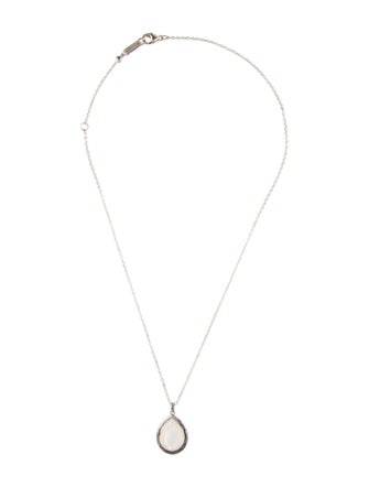 Ippolita Mother of Pearl Quartz Doublet & Diamond Pendant Necklace