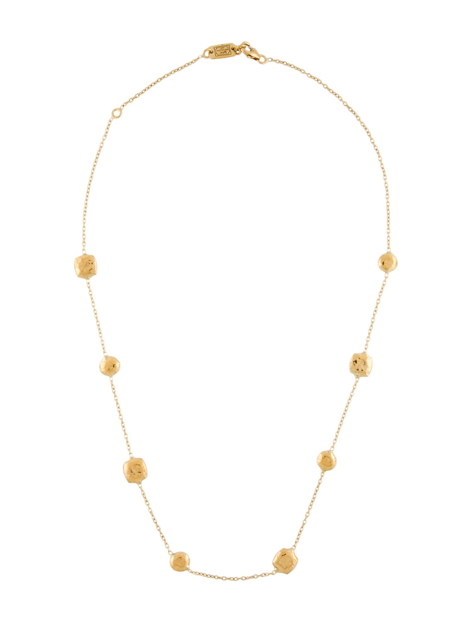 Ippolita 18K Short Hammered Pinball Station Necklace