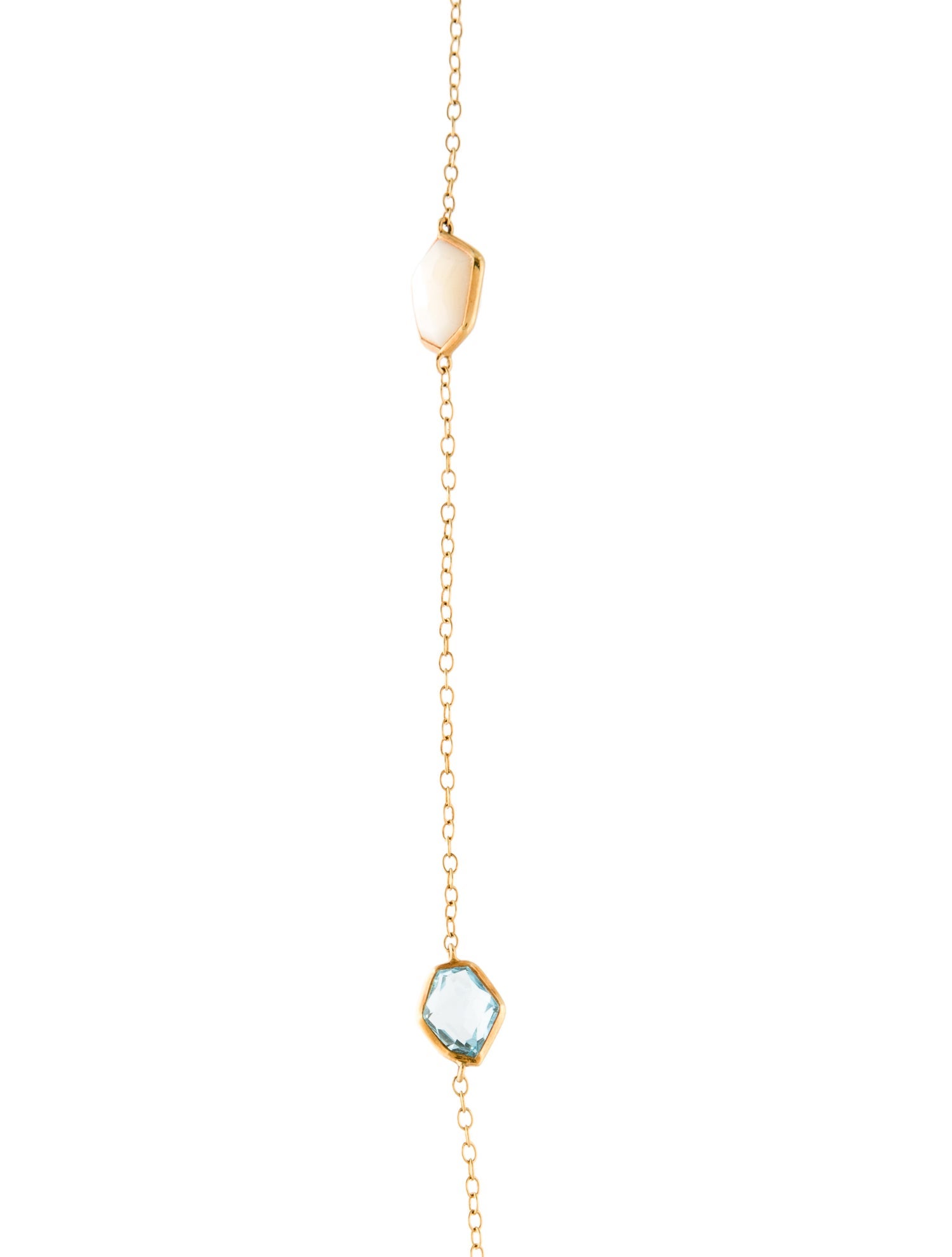 Ippolita 18K Mother of Pearl, Turquoise & Topaz Station Necklace
