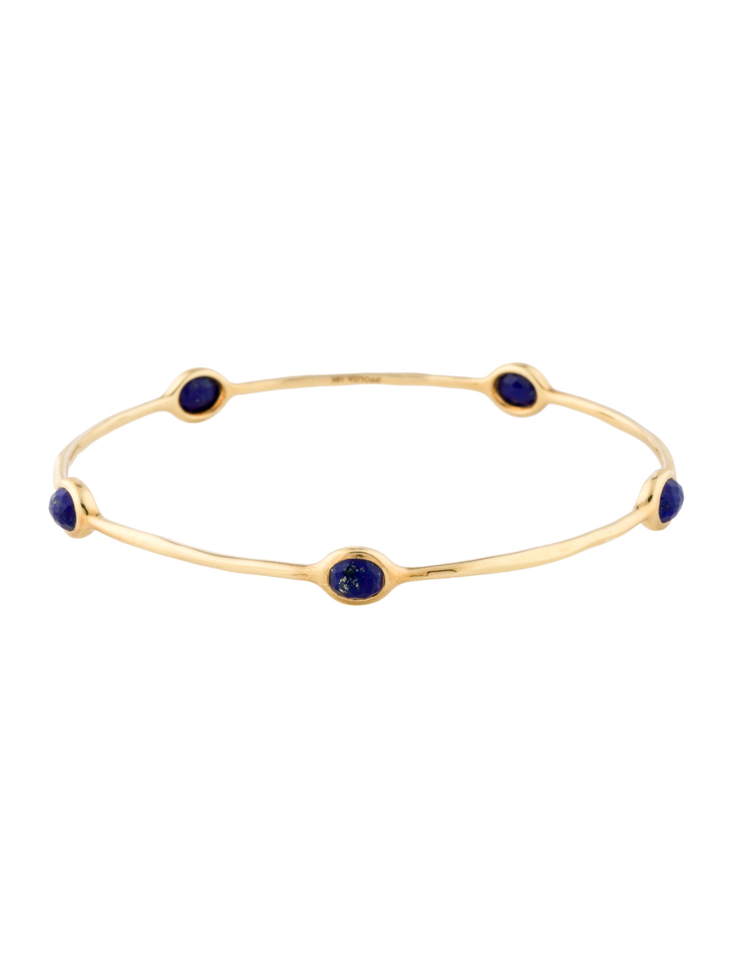 Ippolita 18K Lapis Lazuli 5-Stone Bangle Bracelet