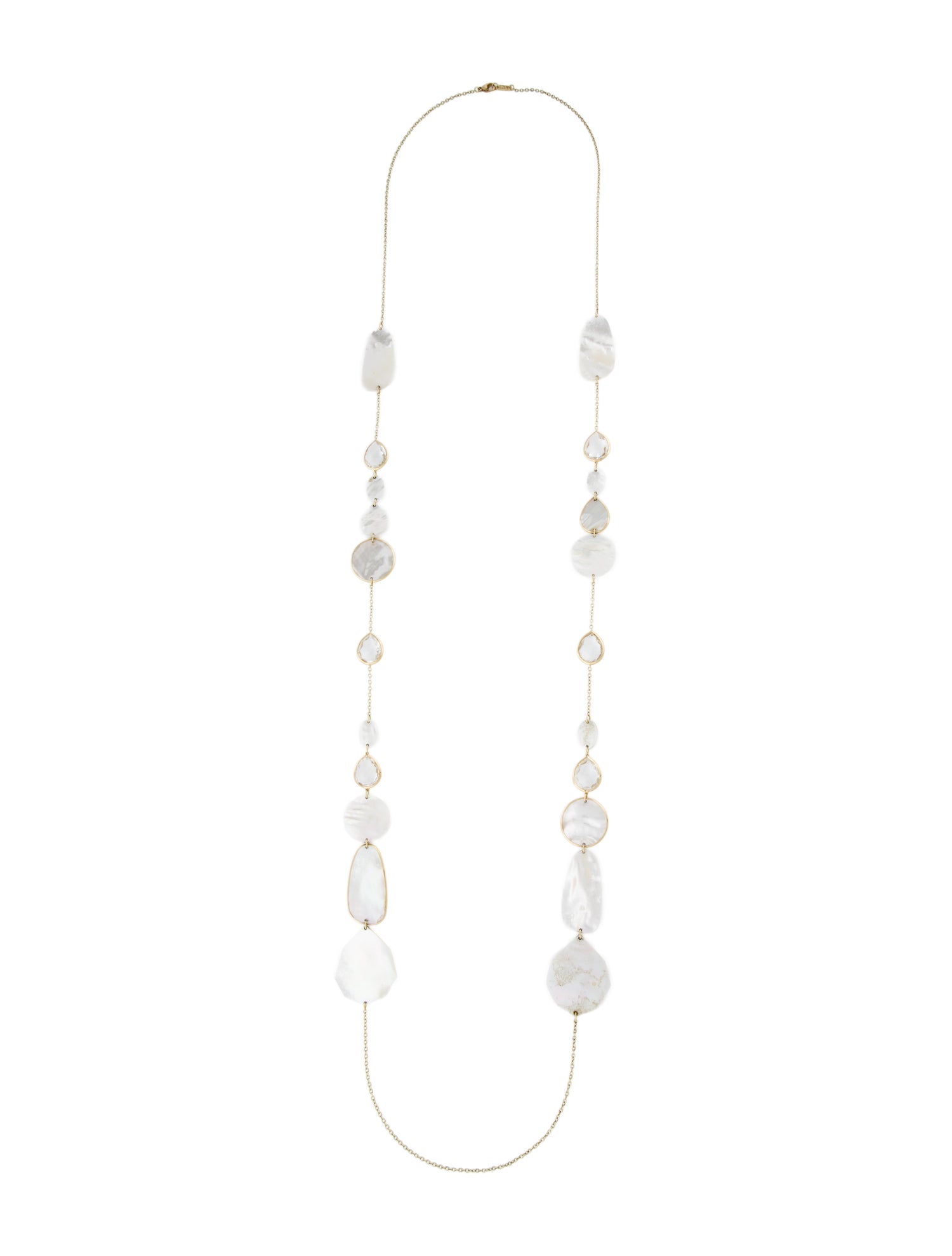 Ippolita 18K Mother of Pearl & Quartz Station Necklace