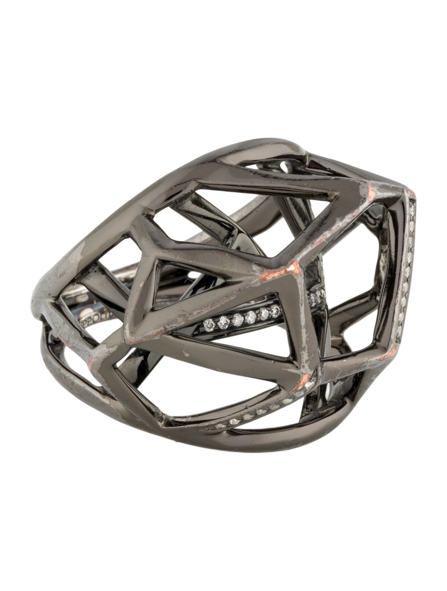 Ippolita Diamond Faceted Wicked Ring