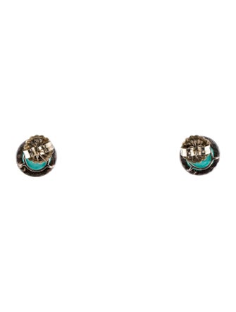 Ippolita Diamond, Turquoise & Quartz Doublet Lollipop Stud Earrings
